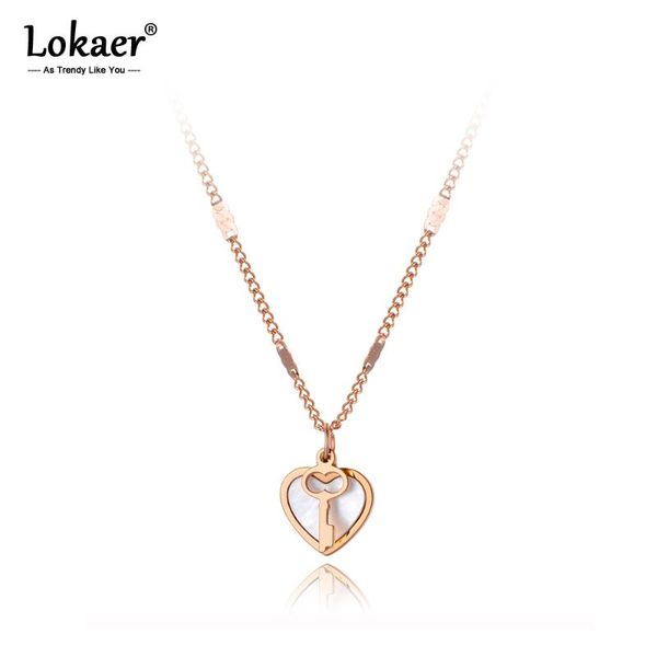lokaer original titanium stainless steel lovely heart charm necklaces jewelry shell key pendant chain necklace for women n20035, Golden;silver
lokaer original titanium stainless steel lovely heart charm necklaces jewelry shell key pendant chain necklace for women n20035, Golden;silver