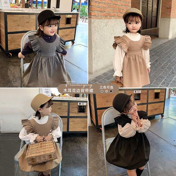 children dress 2020 new fashion round collar solid color sleeveless dress spring and autumn, Red;yellow
children dress 2020 new fashion round collar solid color sleeveless dress spring and autumn, Red;yellow