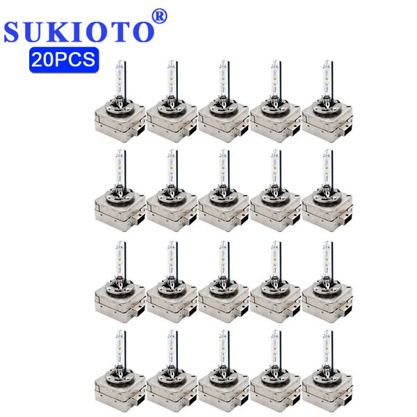 

sukioto 20pcs d1s d3s hid xenon bulb all metal car headlights 35w ac d1s hid 4300k 5000k 6000k 8000k d3 lights car stying