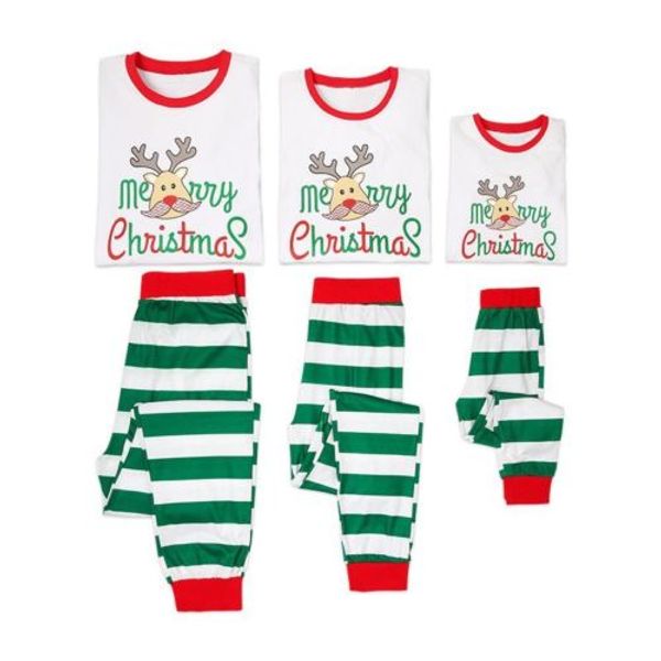 family matching striped printed christmas pajama sleepwear sets mom dad kids sleepwear casual 2 pcs sleeping sets, Black;red
family matching striped printed christmas pajama sleepwear sets mom dad kids sleepwear casual 2 pcs sleeping sets, Black;red
