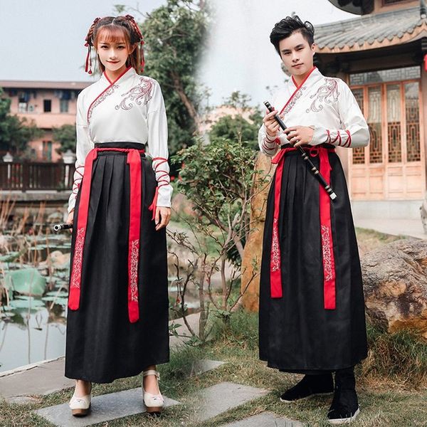 hanfu fancy dance costume festival outfits chinese style costumes folk dress for women men gown lover ancient tangsuit clothes, Black;red
hanfu fancy dance costume festival outfits chinese style costumes folk dress for women men gown lover ancient tangsuit clothes, Black;red