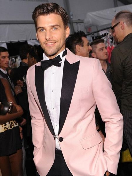 anniebritney pink 2 piece slim fit men suit with black pants groom wedding tuxedo high end 2 piece prom wedding men suit set, White;black
anniebritney pink 2 piece slim fit men suit with black pants groom wedding tuxedo high end 2 piece prom wedding men suit set, White;black