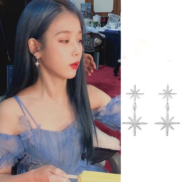 love poem star earrings del l iu korean dramas tv personality for women earrings pendientes brincos ornament, Silver
love poem star earrings del l iu korean dramas tv personality for women earrings pendientes brincos ornament, Silver