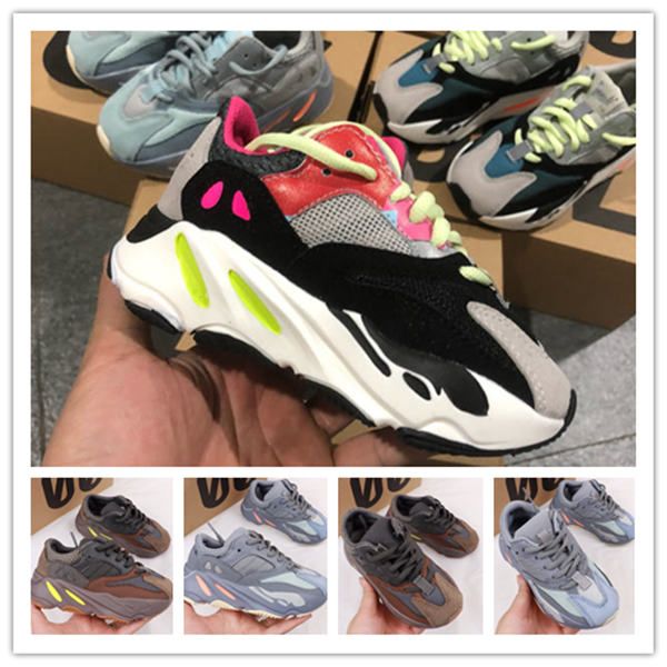 

kids shoes baby toddler run sneakers kanye west yez 700 running shoes infant children boys and girls chaussures pour enfants eur28-35, Black