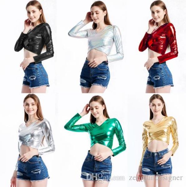 женская light дизайнер tshirts v шеи длинным рукавом сплошной цвет женский одежда короткие стиль sexy повседневная одежда, White
женская light дизайнер tshirts v шеи длинным рукавом сплошной цвет женский одежда короткие стиль sexy повседневная одежда, White