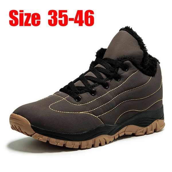 bomkinta new fashion men boots waterproof cotton ankle snow boots shoes warm fur plush lace up winter shoes men, Black
bomkinta new fashion men boots waterproof cotton ankle snow boots shoes warm fur plush lace up winter shoes men, Black