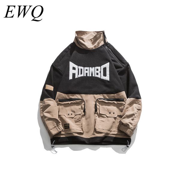 ewq / men's wear can ship 2020 spring fashion new tide stand collar large size jacket three-dimensional pocket loose coat 9y835, Black;brown
ewq / men's wear can ship 2020 spring fashion new tide stand collar large size jacket three-dimensional pocket loose coat 9y835, Black;brown