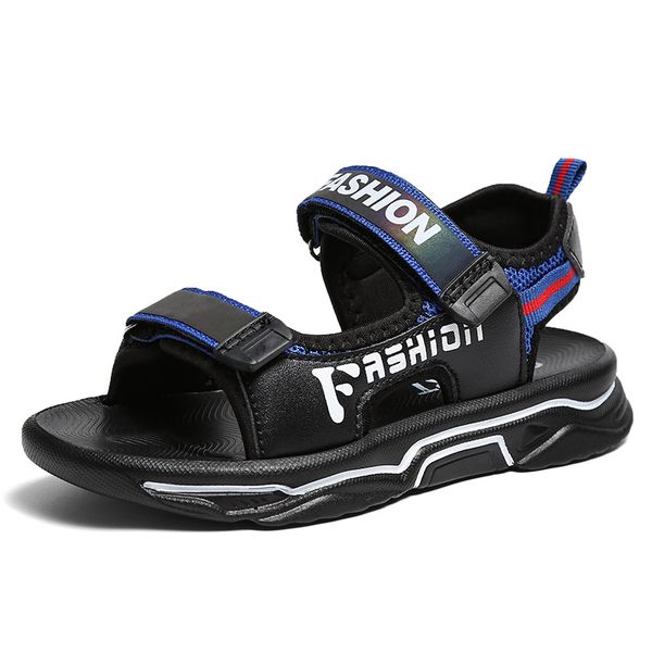 children beach sandals boys soft comfortable summer flat shoes children synthetic leather open-toe gladiator sports sandals kids, Black;red 
children beach sandals boys soft comfortable summer flat shoes children synthetic leather open-toe gladiator sports sandals kids, Black;red