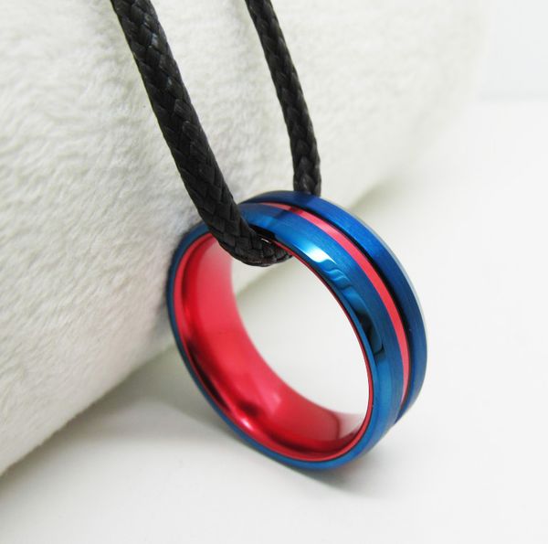 two parts combination 8mm blue tungsten rings and red color aluminiumm ring for men fashion jewelry rings, Silver
two parts combination 8mm blue tungsten rings and red color aluminiumm ring for men fashion jewelry rings, Silver