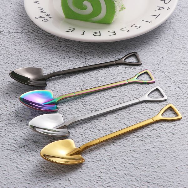 1pc stainless steel shovel shape ice cream spoon multi-color spoon fork long handle coffee ice cream tools kitchen accessories
1pc stainless steel shovel shape ice cream spoon multi-color spoon fork long handle coffee ice cream tools kitchen accessories