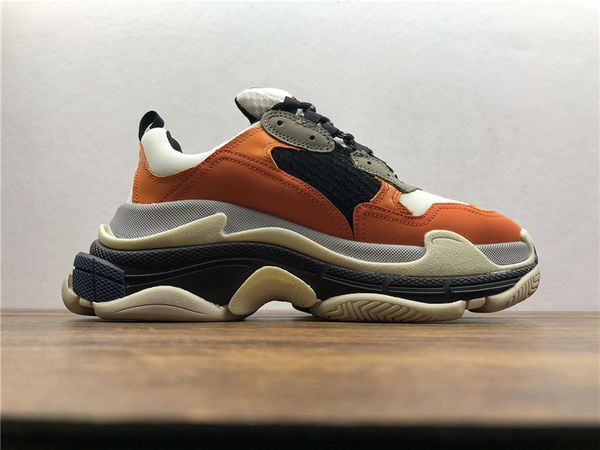2019 new orange luxury triple s designer low-make old sneaker trendy footwear boots mens womens lace up shoes casual shoe, Black
2019 new orange luxury triple s designer low-make old sneaker trendy footwear boots mens womens lace up shoes casual shoe, Black