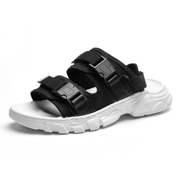 men's pu leather beach sandals summer outdoor flat sandals casual leisure non-slip durable slipper, Black
men's pu leather beach sandals summer outdoor flat sandals casual leisure non-slip durable slipper, Black