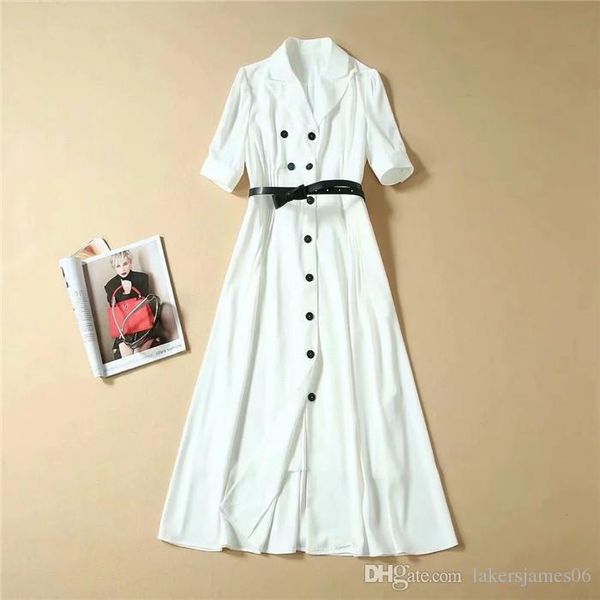 womens summer designer solid color shirt dress fashion short sleeve v neck waist famale dress, Black;gray
womens summer designer solid color shirt dress fashion short sleeve v neck waist famale dress, Black;gray
