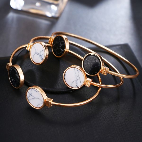 iparam fashion charm bangles opening adjustable women's geometric round black and white marbles bangles & bracelets
iparam fashion charm bangles opening adjustable women's geometric round black and white marbles bangles & bracelets