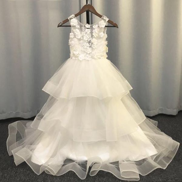 2020 cute flower girl dresses for weddings lace appliqué 3d flowers first commion dress button back pageant wear for girls, White;blue
2020 cute flower girl dresses for weddings lace appliqué 3d flowers first commion dress button back pageant wear for girls, White;blue
