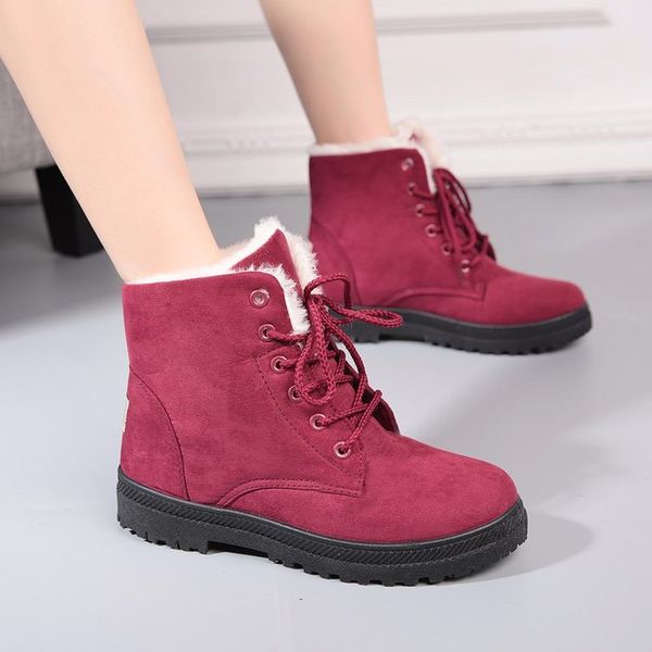snow boots 2019 classic heels suede women winter boots warm fur plush insole ankle women shoes lace-up shoes woman, Black
snow boots 2019 classic heels suede women winter boots warm fur plush insole ankle women shoes lace-up shoes woman, Black