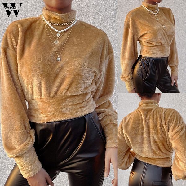 womail personality short plush regular sweatshirts high neck women winter fashion casual long sleeve brown pullover, Black
womail personality short plush regular sweatshirts high neck women winter fashion casual long sleeve brown pullover, Black