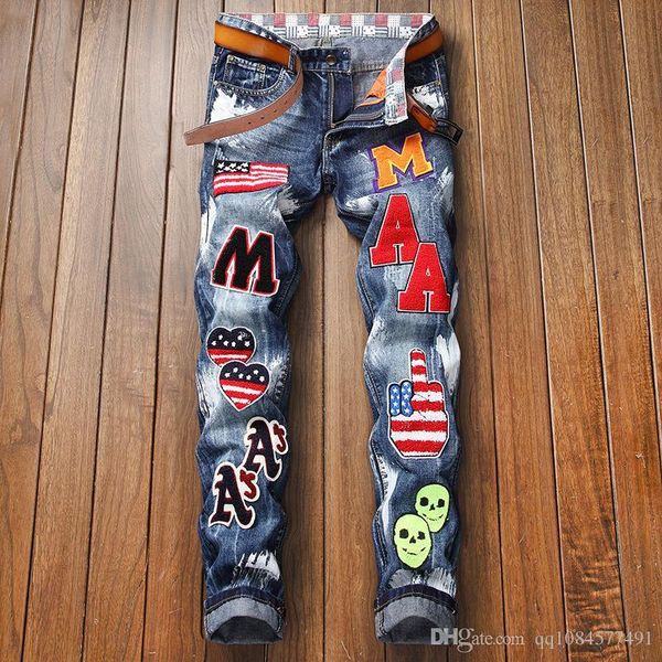 2020 mens designer pants new style casual skinny sweatpants mens designer jeans drop crotch jogging pants mens jeans size 29-38, Blue
2020 mens designer pants new style casual skinny sweatpants mens designer jeans drop crotch jogging pants mens jeans size 29-38, Blue