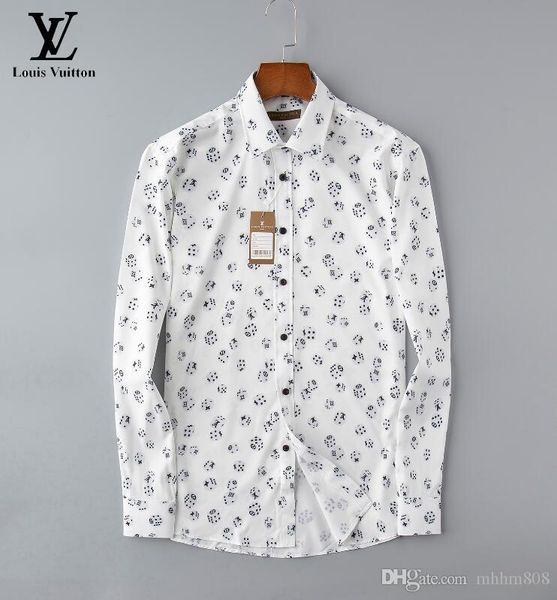 new 2019 men's shirt long-sleeved shirt fashion men's wear british gentleman south korean version slimming print totem big flower, White;black
new 2019 men's shirt long-sleeved shirt fashion men's wear british gentleman south korean version slimming print totem big flower, White;black