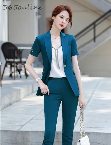 ladies office work wear blazers plus size 2020 summer short sleeve formal business suits pantsuits styles female pants suits, White;black
ladies office work wear blazers plus size 2020 summer short sleeve formal business suits pantsuits styles female pants suits, White;black