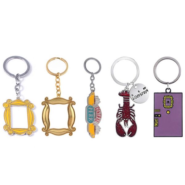 p frame pendant keychain car pendants enamel for friend key rings accessories, Silver
p frame pendant keychain car pendants enamel for friend key rings accessories, Silver