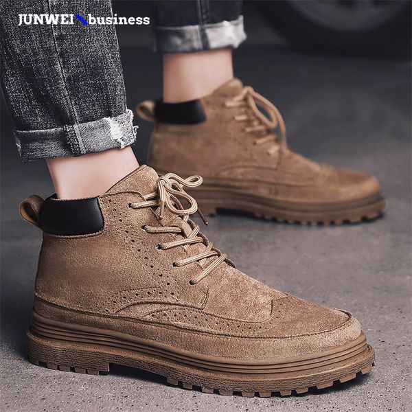 drop shipping suede leather ankle fashion autumn brand brogue lace up men shoes footwear casual boots sneakers s5, Black
drop shipping suede leather ankle fashion autumn brand brogue lace up men shoes footwear casual boots sneakers s5, Black