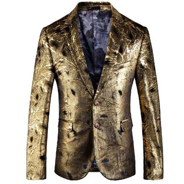 xiu luo 5xl golden blazer slim fit masculino wedding prom blazers single button for men stylish suit jacket 2019 new fashion, White;black
xiu luo 5xl golden blazer slim fit masculino wedding prom blazers single button for men stylish suit jacket 2019 new fashion, White;black