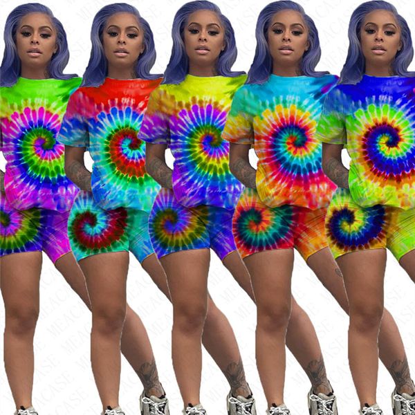 s-xxxl women tracksuit print tie dye t-shirt shorts sports suit trendy shirt pant 2 piece sportswear summer clothing outfits d62303, Gray
s-xxxl women tracksuit print tie dye t-shirt shorts sports suit trendy shirt pant 2 piece sportswear summer clothing outfits d62303, Gray