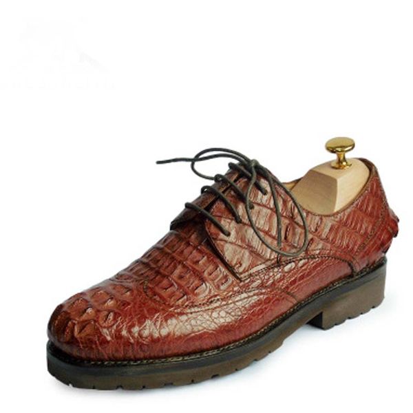 hubu pure manual crocodie leather men shoes high-end crocodile men shoes spring autumn new real leather sole, Black