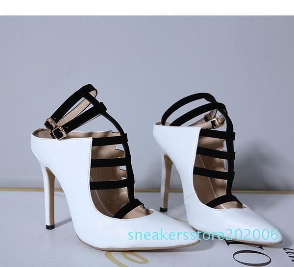 patchwork black white t strappy pointed toe high heels pumps office lady work shoes 12cm size 35 to 45 s06
patchwork black white t strappy pointed toe high heels pumps office lady work shoes 12cm size 35 to 45 s06