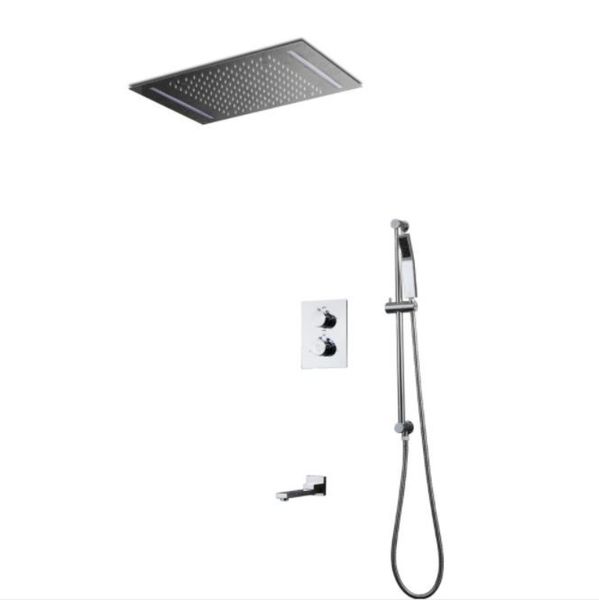 thermostatic bath system 3 way led shower head set 20 inches large rainshower faucet mixer tap
thermostatic bath system 3 way led shower head set 20 inches large rainshower faucet mixer tap