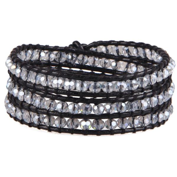 kelitch 3 wrap crystal beaded strand bracelets for women men trendy leather rope cuff bangles wristband jewelry couple pulsera, Golden;silver
kelitch 3 wrap crystal beaded strand bracelets for women men trendy leather rope cuff bangles wristband jewelry couple pulsera, Golden;silver