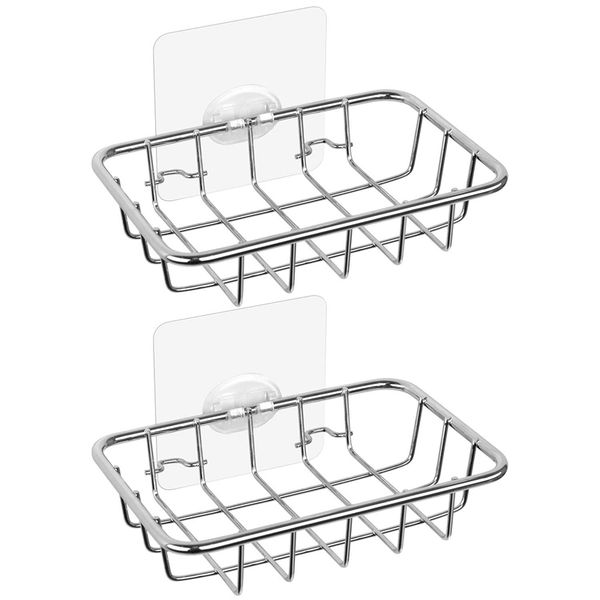 2-pack soap holder, rustproof soap dish with adhesive wall mounted for bath soap, sponge, scrubber in bathroom, shower, kitchen
2-pack soap holder, rustproof soap dish with adhesive wall mounted for bath soap, sponge, scrubber in bathroom, shower, kitchen