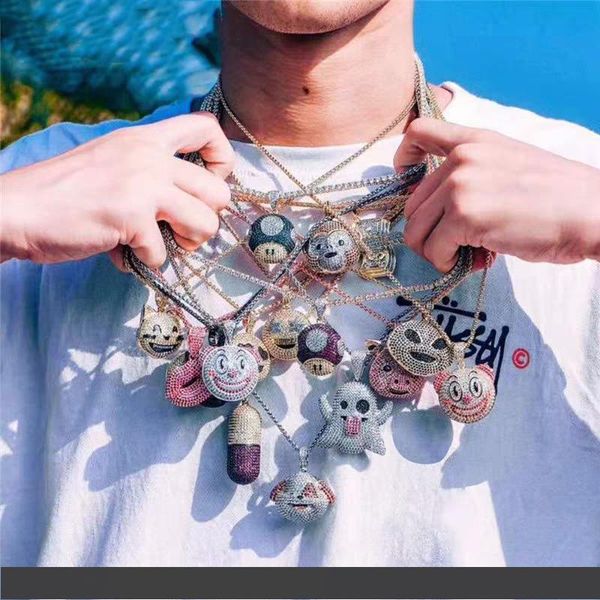 emoji designer pendant necklace fashion mens hip hop necklace jewelry iced out pendant necklaces with gold rope chain, Silver
emoji designer pendant necklace fashion mens hip hop necklace jewelry iced out pendant necklaces with gold rope chain, Silver