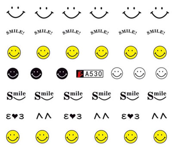 nail sticker art decoration slider smile face love face adhesive water transfer decals manicure lacquer accessoires polish foil, Black
nail sticker art decoration slider smile face love face adhesive water transfer decals manicure lacquer accessoires polish foil, Black