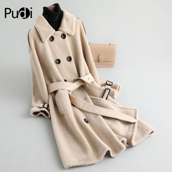 women's fur & faux aorice a19046 women winter belt genuine wool coat warm lady real jacket over size parka, Black
women's fur & faux aorice a19046 women winter belt genuine wool coat warm lady real jacket over size parka, Black