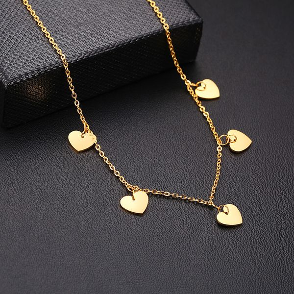 stainless steel heart choker necklace in gold silver tone womens charm heart pendant, Golden;silver
stainless steel heart choker necklace in gold silver tone womens charm heart pendant, Golden;silver