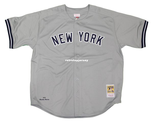 thurman munson new york #15 mitchell & ness retro 1978 grey jersey, Black;blue
thurman munson new york #15 mitchell & ness retro 1978 grey jersey, Black;blue