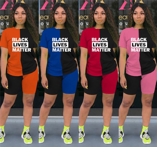 black lives matter letter women tracksuit clothes shorts sets two piece t-shirt + shorts brand outfits casual summer patchwork d6813, Gray
black lives matter letter women tracksuit clothes shorts sets two piece t-shirt + shorts brand outfits casual summer patchwork d6813, Gray