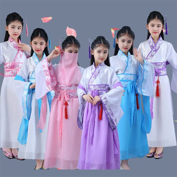 children chinese traditional dress ancient retro hanfu qing dynasty folk fairy girls dance costumes new year tang suit, Black;red
children chinese traditional dress ancient retro hanfu qing dynasty folk fairy girls dance costumes new year tang suit, Black;red
