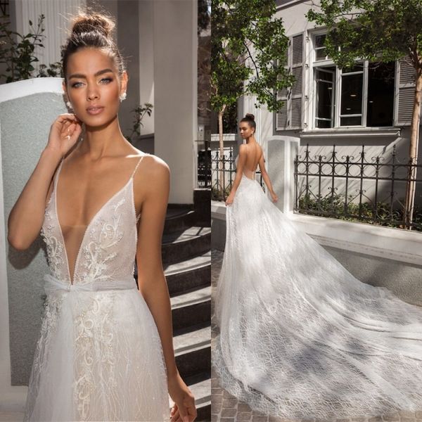 2019 elihav сассон пляж свадебные платья часовня поезд длинные boho свадебные платья sexy спагетти v шеи кружева бусины чешский свадебное пл, White
2019 elihav сассон пляж свадебные платья часовня поезд длинные boho свадебные платья sexy спагетти v шеи кружева бусины чешский свадебное пл, White
