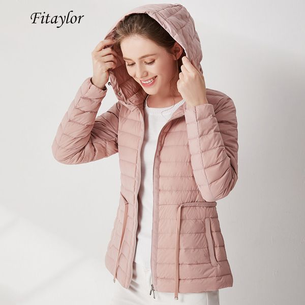 fitaylor winter ultra light 90% white duck down parka women hooded plus size jackets casual warm female slim tie up outwear, Black
fitaylor winter ultra light 90% white duck down parka women hooded plus size jackets casual warm female slim tie up outwear, Black
