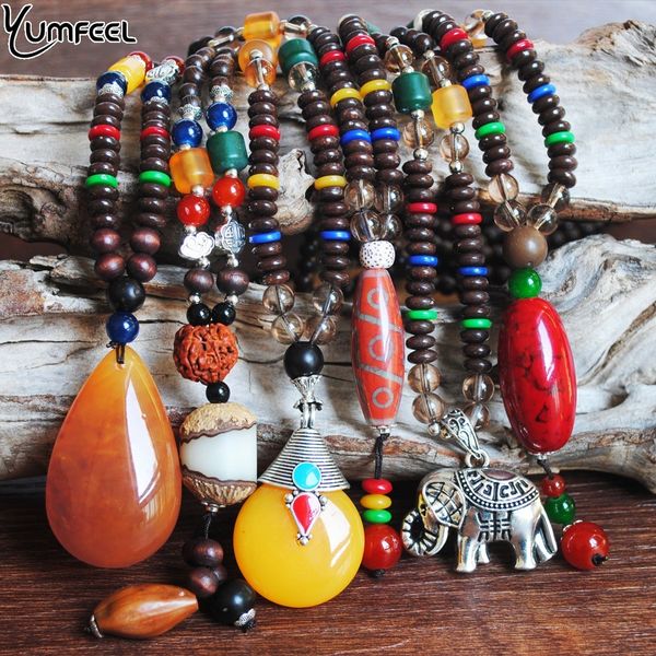 yumfeel vintage nepal style pendants necklaces handmade wood stone beaded long necklace women men jewelry gift, Silver
yumfeel vintage nepal style pendants necklaces handmade wood stone beaded long necklace women men jewelry gift, Silver