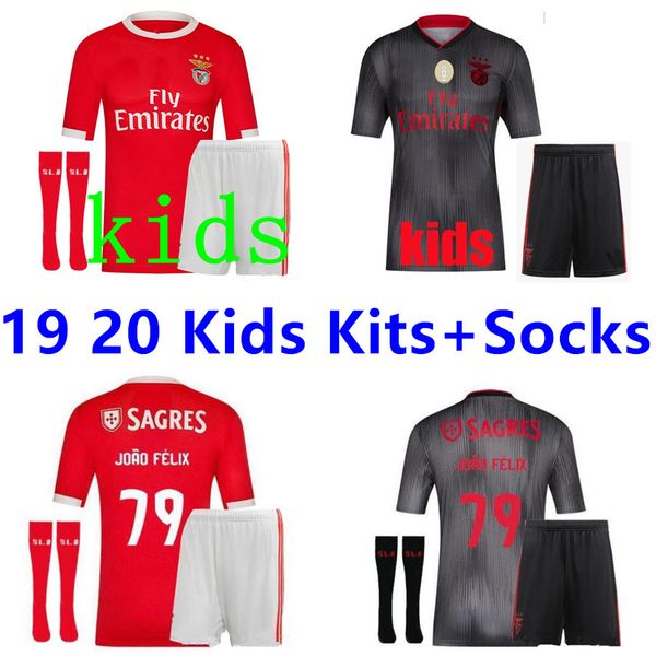 19 20 benfica jonas soccer jersey kids kit+socks 2019 2020 joao felix rafa pizzi salvio seferovic jonas raul grimaldo maillot de foot, Gray;blue
19 20 benfica jonas soccer jersey kids kit+socks 2019 2020 joao felix rafa pizzi salvio seferovic jonas raul grimaldo maillot de foot, Gray;blue