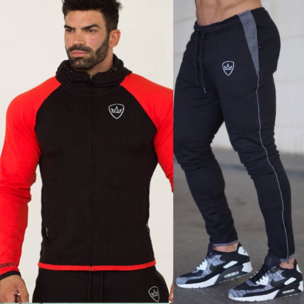 mens hoodies and pants suit casual sportswear sets slim sweatshirt sweatpants male gyms fitness joggers brand tracksuits apparel, Gray
mens hoodies and pants suit casual sportswear sets slim sweatshirt sweatpants male gyms fitness joggers brand tracksuits apparel, Gray