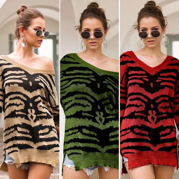 lugentolo women sweater long sleeve new autumn winter 3 colors print split loose round neck cozy ladies casual knitting sweaters, White;black
lugentolo women sweater long sleeve new autumn winter 3 colors print split loose round neck cozy ladies casual knitting sweaters, White;black