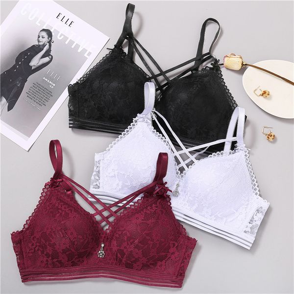 women bra deep v lace bras wireless bralette b c cup beauty strap floral organza brassiere female underwear lingerie 2020, Red;black
women bra deep v lace bras wireless bralette b c cup beauty strap floral organza brassiere female underwear lingerie 2020, Red;black