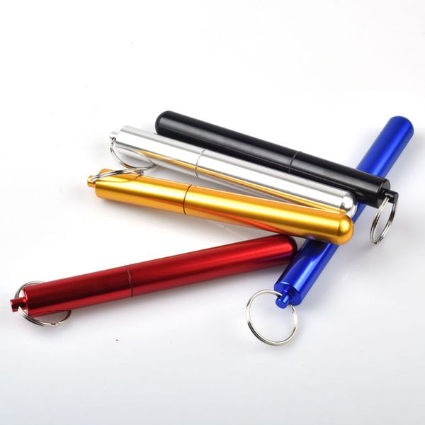 new portable pill box waterproof aluminum alloy storage container traveling keychains long bottle key ring case
new portable pill box waterproof aluminum alloy storage container traveling keychains long bottle key ring case