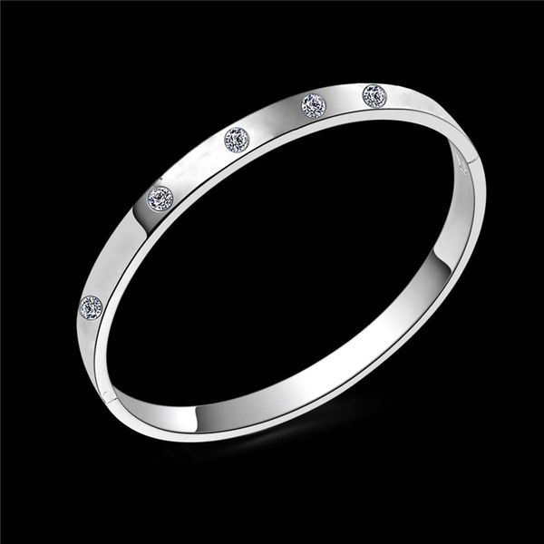 diamond bangles bracelets 925 sterling silver plated fashion jewelry gifts crystal bangle bracelet for women ladies width 7mm diameter 60mm, Black
diamond bangles bracelets 925 sterling silver plated fashion jewelry gifts crystal bangle bracelet for women ladies width 7mm diameter 60mm, Black