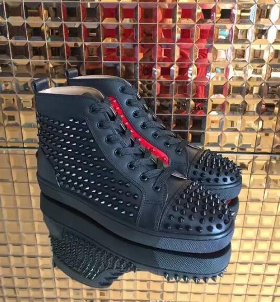 drop shipping casual prefer luxury party shoes spikes red bottom sneaker flat men's high lace-up fashion wedding gift birthday 36-47 d0, Black
drop shipping casual prefer luxury party shoes spikes red bottom sneaker flat men's high lace-up fashion wedding gift birthday 36-47 d0, Black